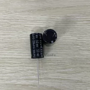 Tụ 220uF 50V 13*25mm Màu Đen Không Phân Cực